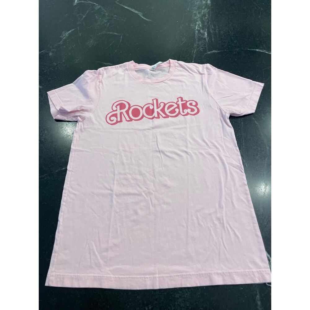 Pink Barbie X Houston Rockets tee 100% Cotton  MED